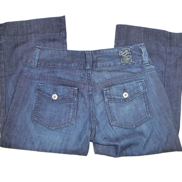 Lucky Brand Dark Wash Jean Capris Size 26/2 Cute - Picture 8 of 8